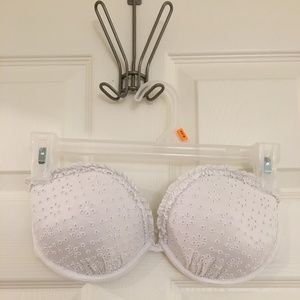 ASOS White Eyelet Bandeau Bikini, 34D